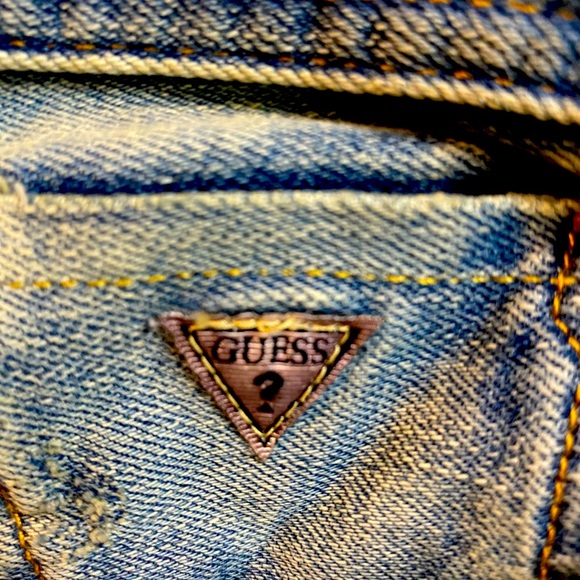 Guess Men’s 32x32 Regular Straight Fit Distressed Jeans - Picture 6 of 9